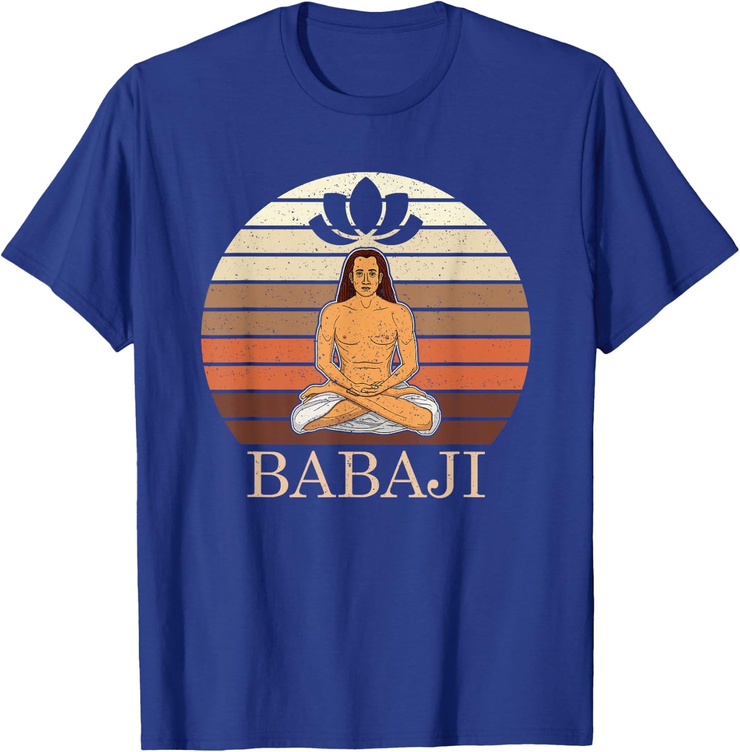 Mahavatar Babaji Hinduism Buddha Peace master fitness poses T-Shirt - T-Shirt | Royal