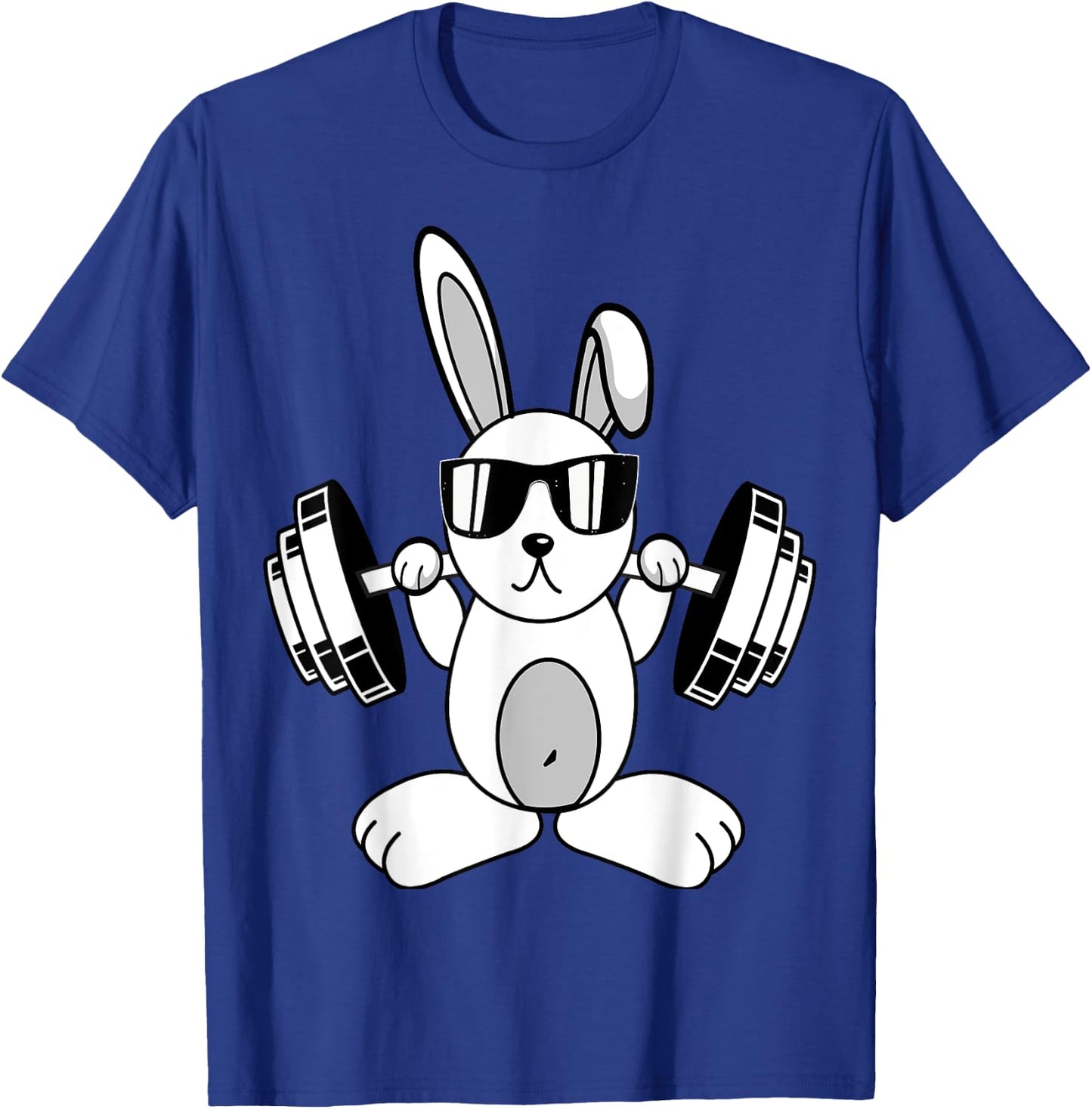 Bodybuilding Powerlifting Fitness Gym Rabbit - Squat Bunny T-Shirt - T-Shirt | Royal