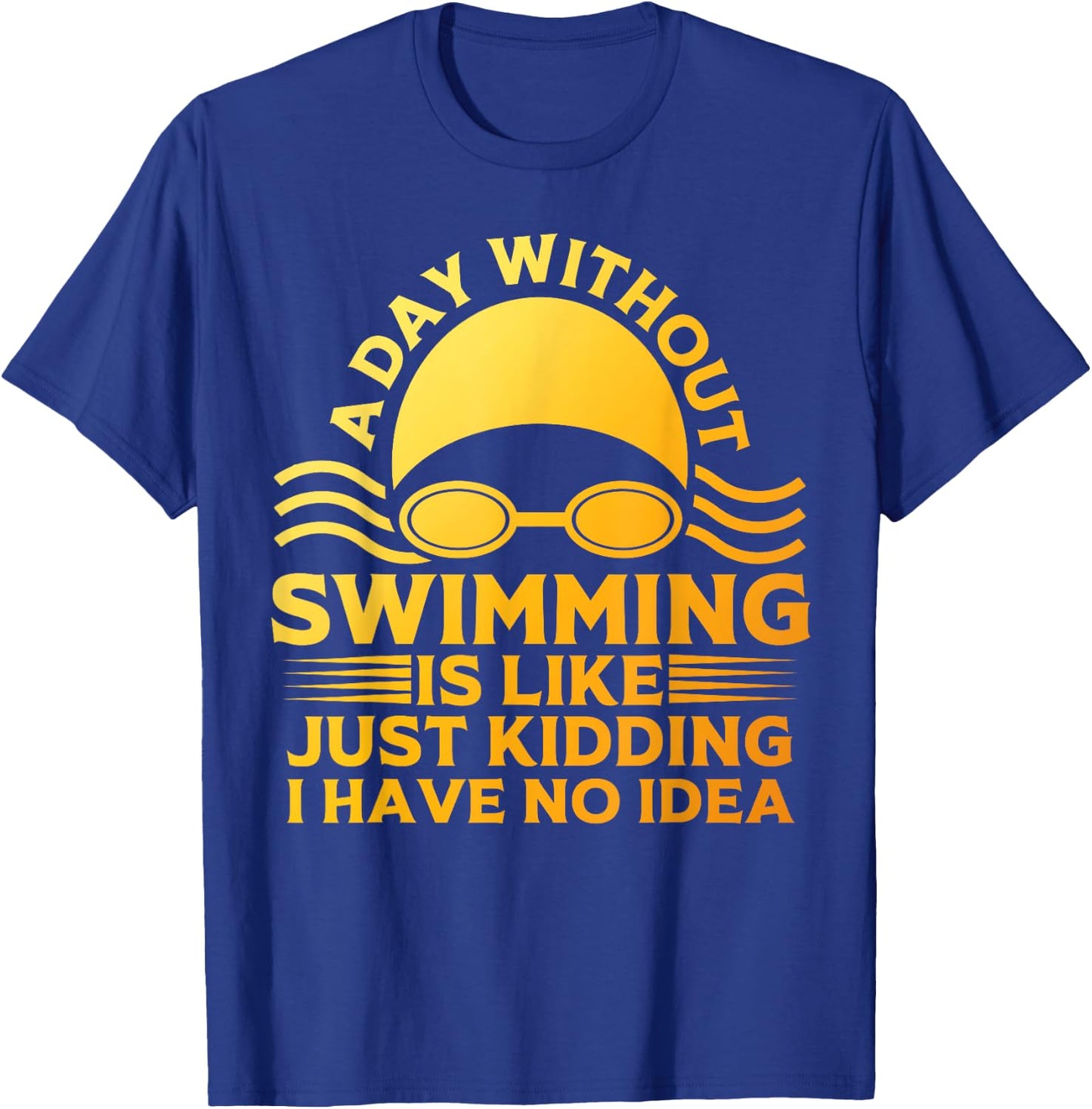 Funny Swimming Art Women Swim Team Coach Swimmer T-Shirt - T-Shirt | Royal