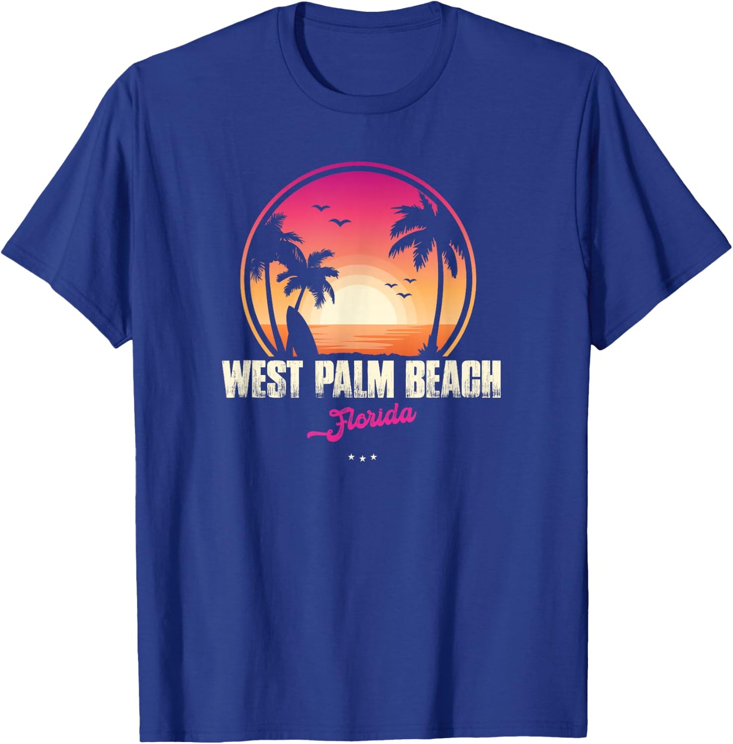 West Palm Beach Souvenir - Florida Reminder Men Women T-Shirt - T-Shirt | Royal