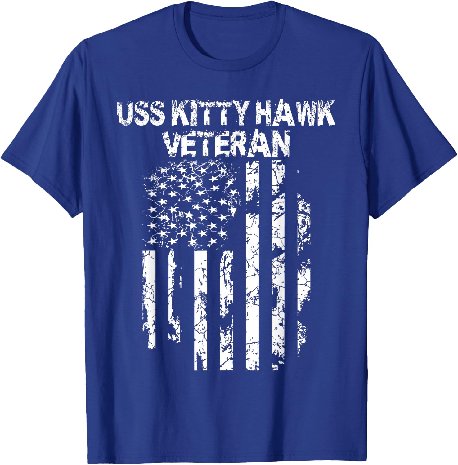 USS Kitty Hawk Veteran T-Shirt - T-Shirt | Royal