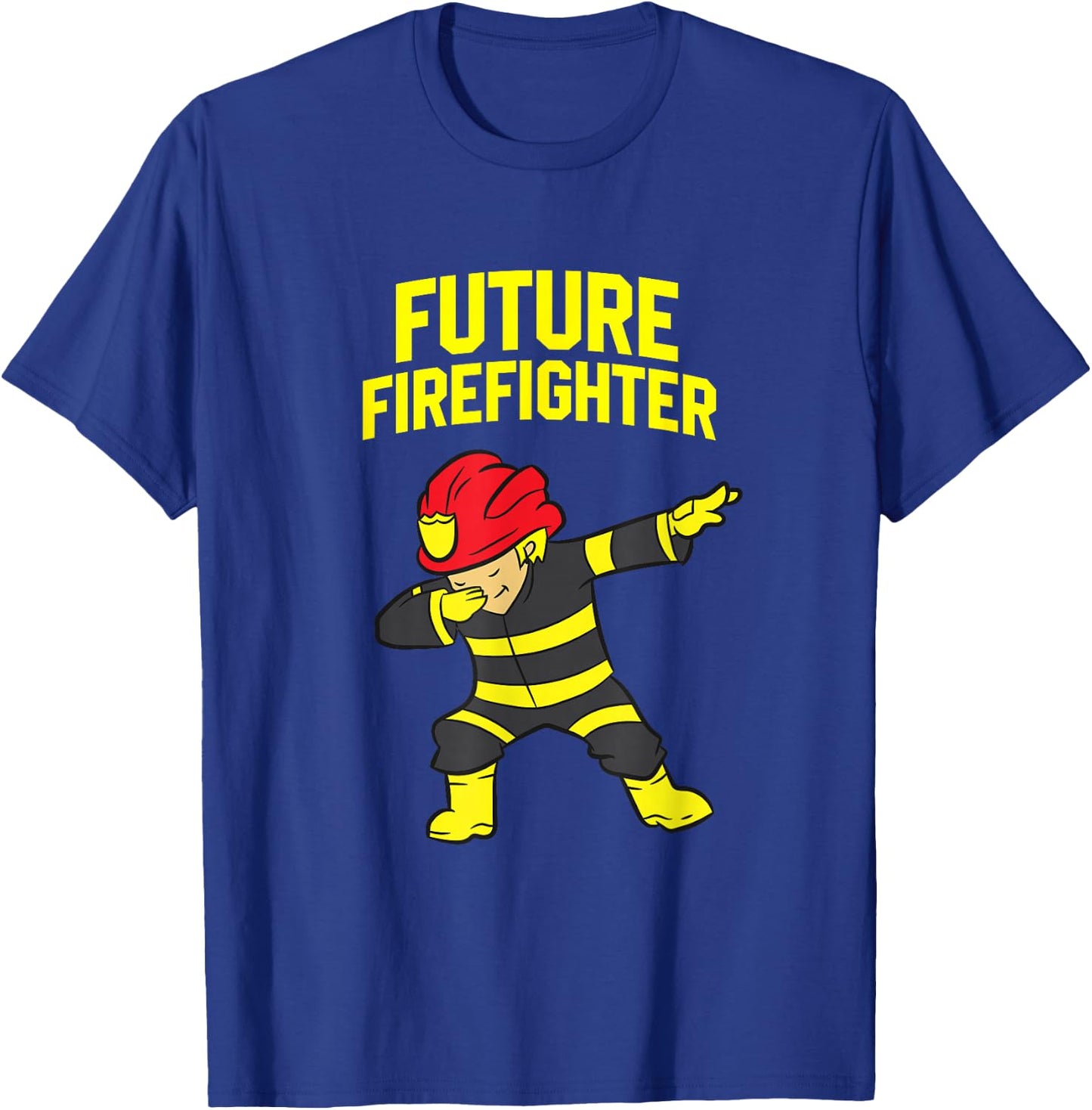 Dabbing Firefighter Kids Future Firefighter T-Shirt - T-Shirt | Royal