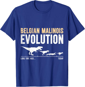 BELGIAN MALINOIS EVOLUTION Dog Owner Funny Malinois Women T-Shirt - T-Shirt | Royal