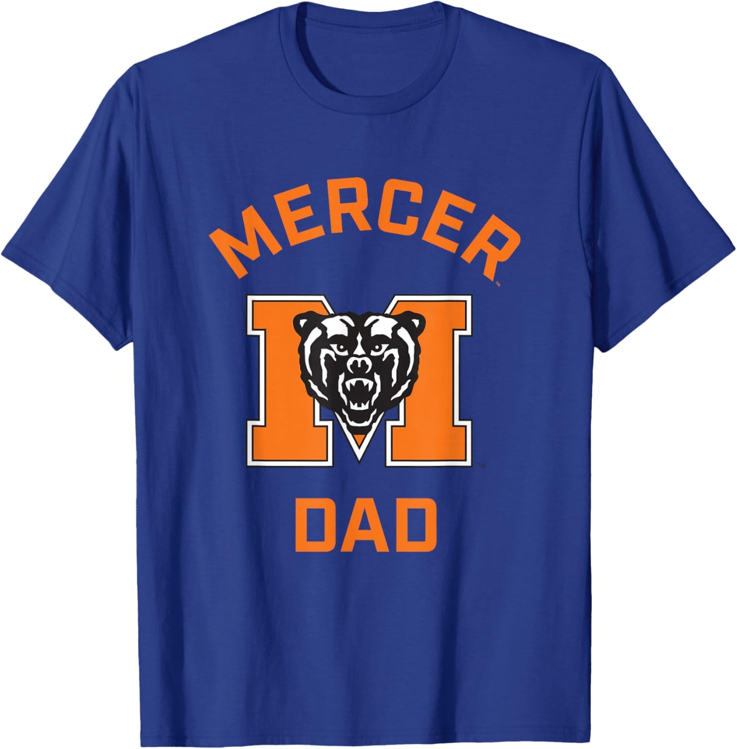 Mercer University Bears Arched Dad T-Shirt - T-Shirt | Royal