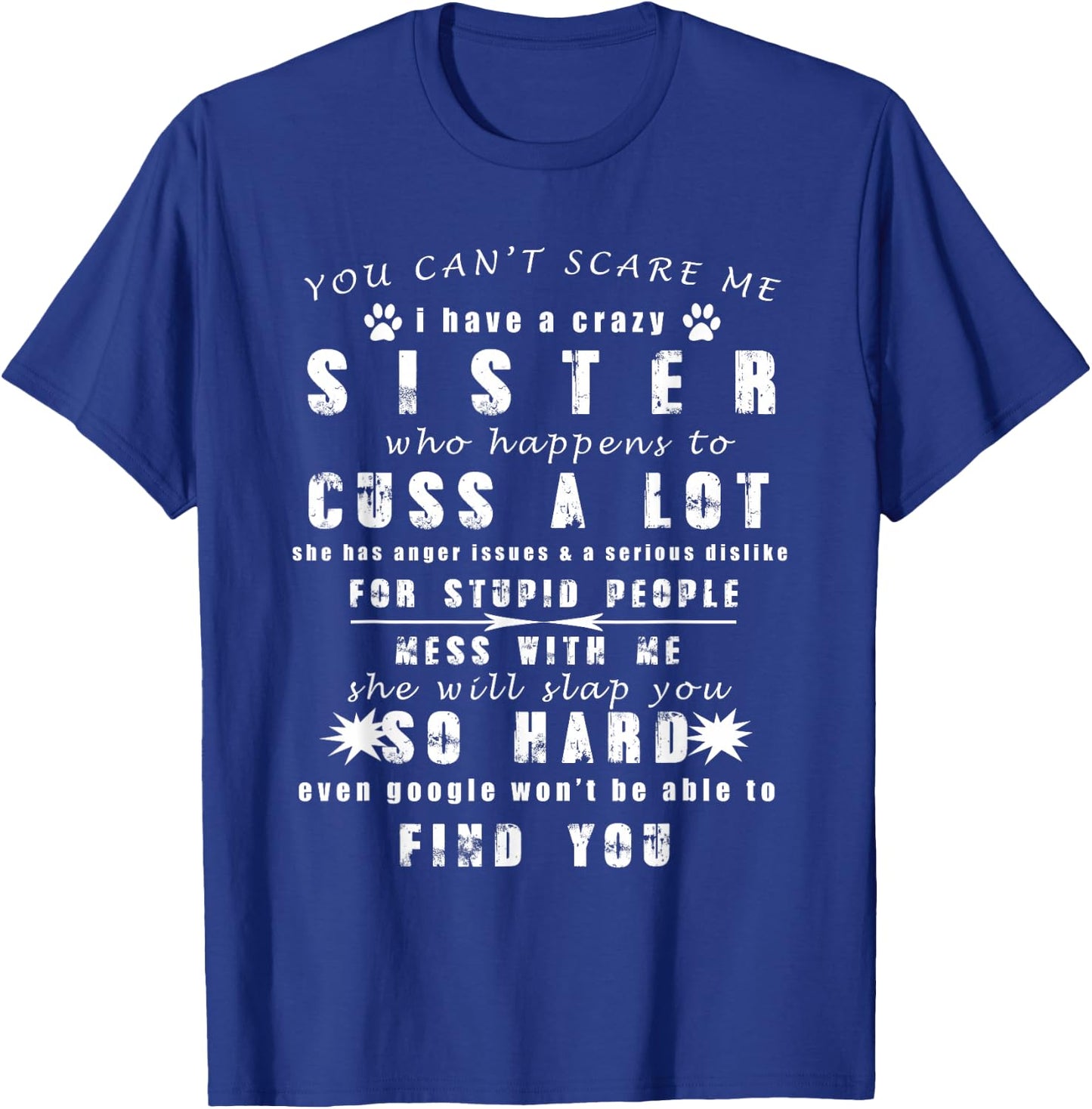 Funny Gift Brother from Awesome Sister Birthday T-Shirt - T-Shirt | Royal