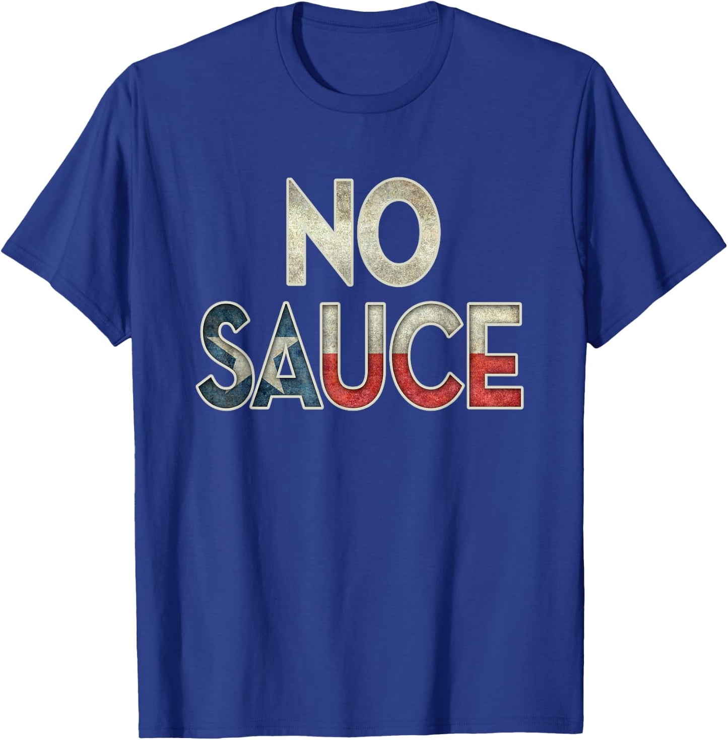 No Sauce on Central Texas BBQ Brisket Barbecue T-Shirt - T-Shirt | Royal