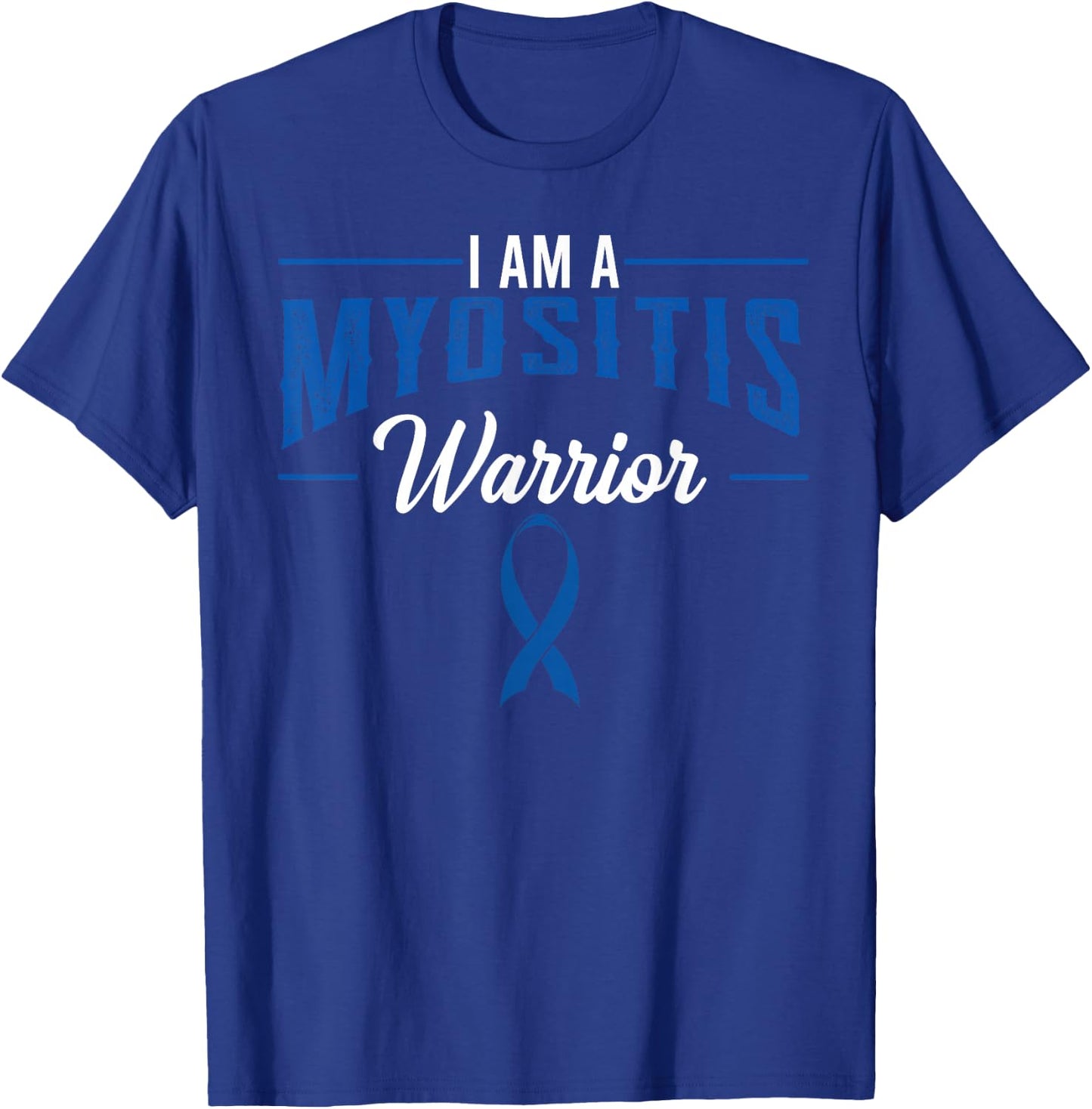Myositis Inflammatory Myopathies Muscles Pyomyositis Warrior T-Shirt - T-Shirt | Royal