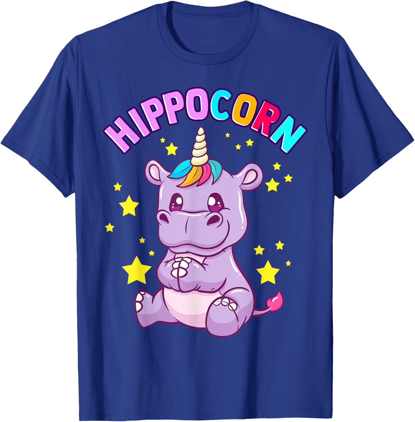 Hippocorn Hippo Unicorn Hippopotamus Magical Squad T-Shirt - T-Shirt | Royal