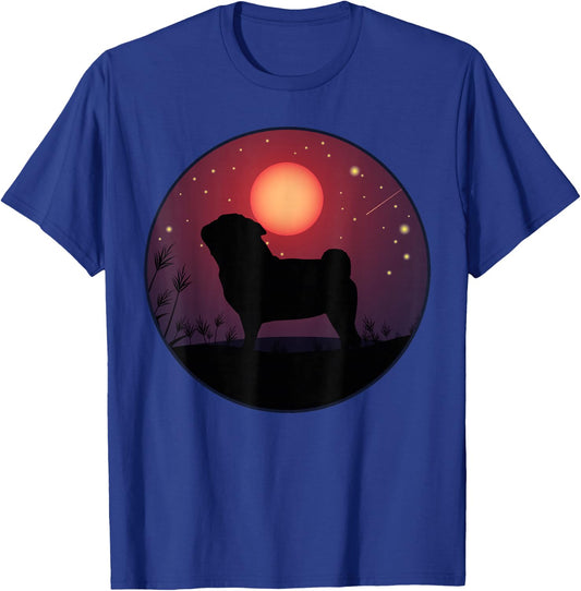Pug Puggie-Dog T-Shirt - T-Shirt | Royal