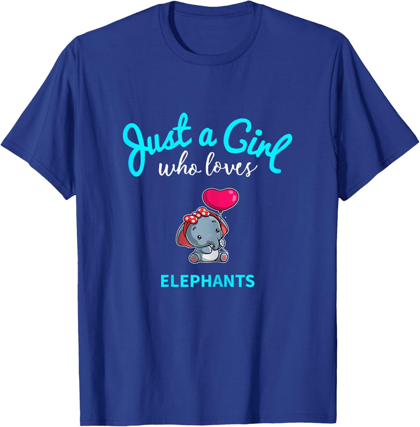 Elephant Shirt for Girls | Children's Elephant T-Shirt - T-Shirt | Royal