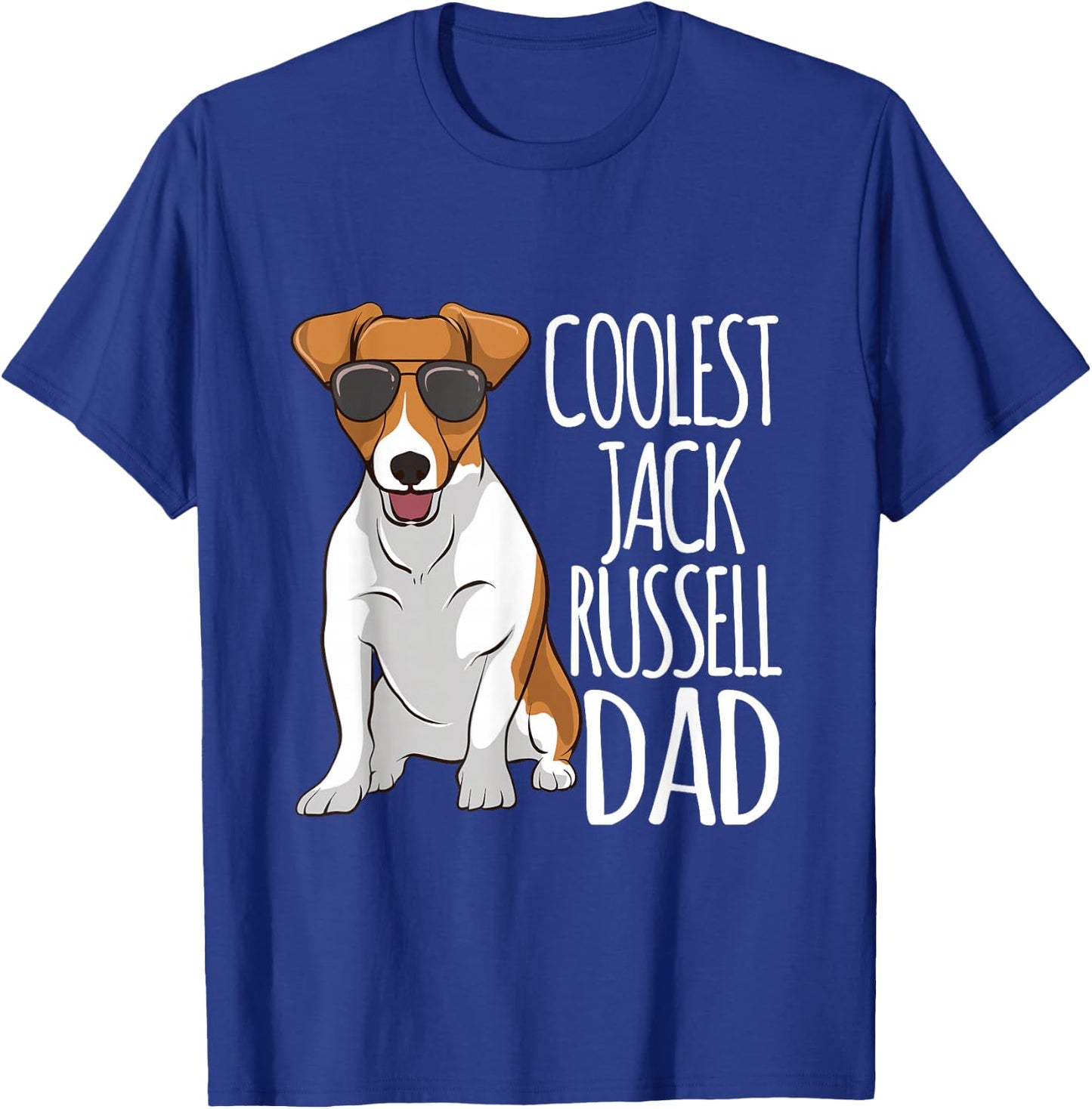 Coolest Jack Russel Dad Jack Russell Terrier Father Dog T-Shirt - T-Shirt | Royal