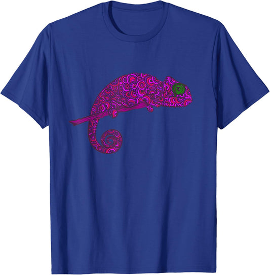 Trendy Abstract Chameleon Tribal - Trendy Tribal Tattoo Art T-Shirt - T-Shirt | Royal
