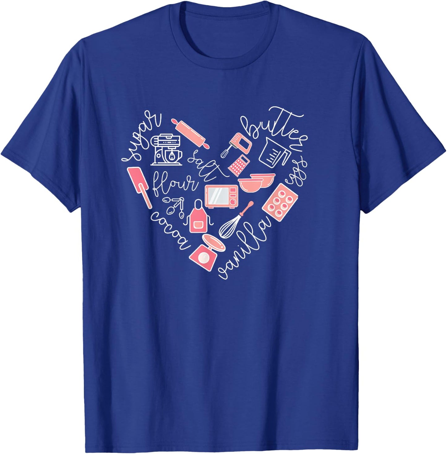Love Baking Tools for Bakers Gift Women Cute Pink T-Shirt - T-Shirt | Royal