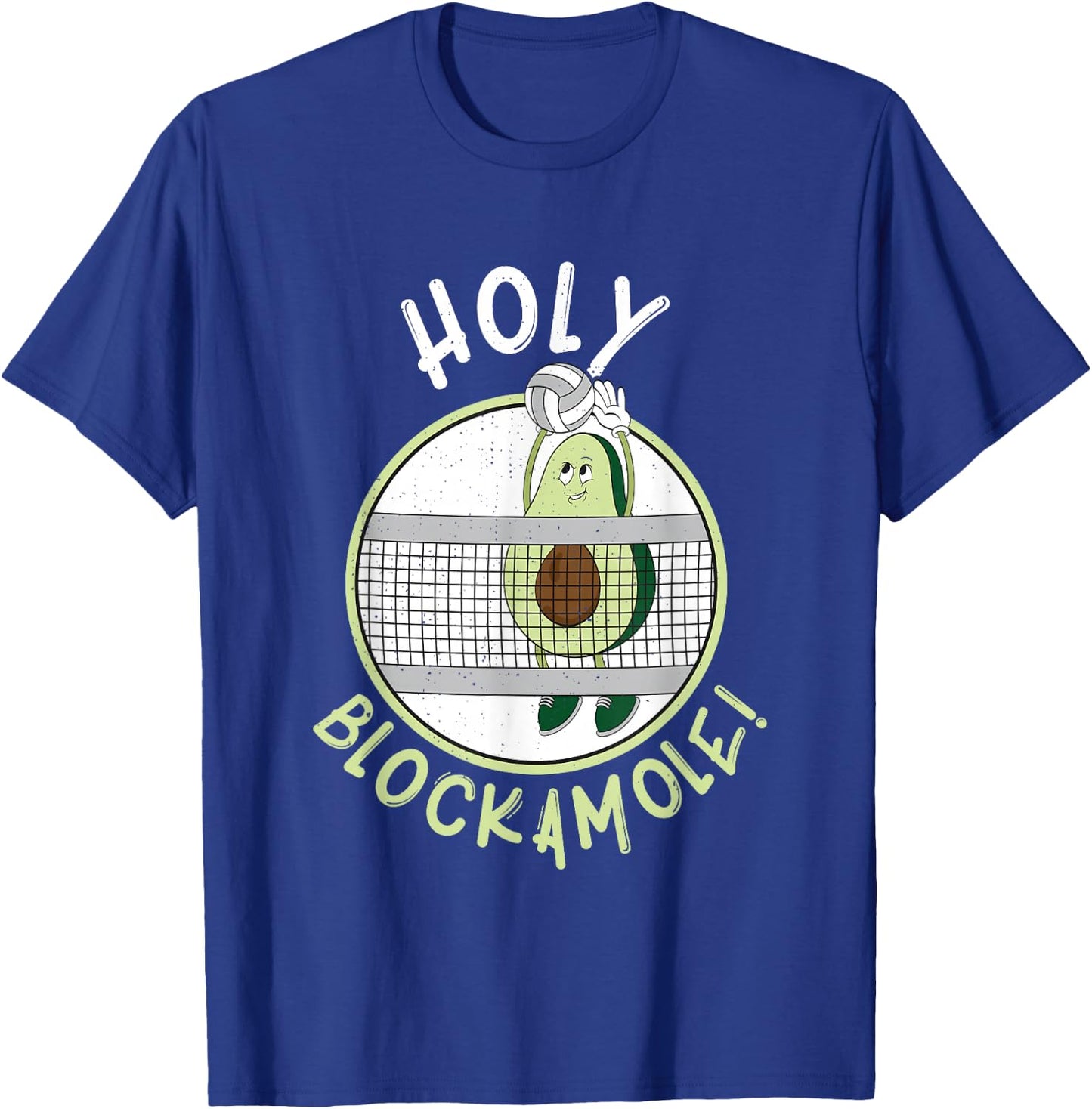Funny Volleyball Blocker Training for an Avocado Fan T-Shirt - T-Shirt | Royal