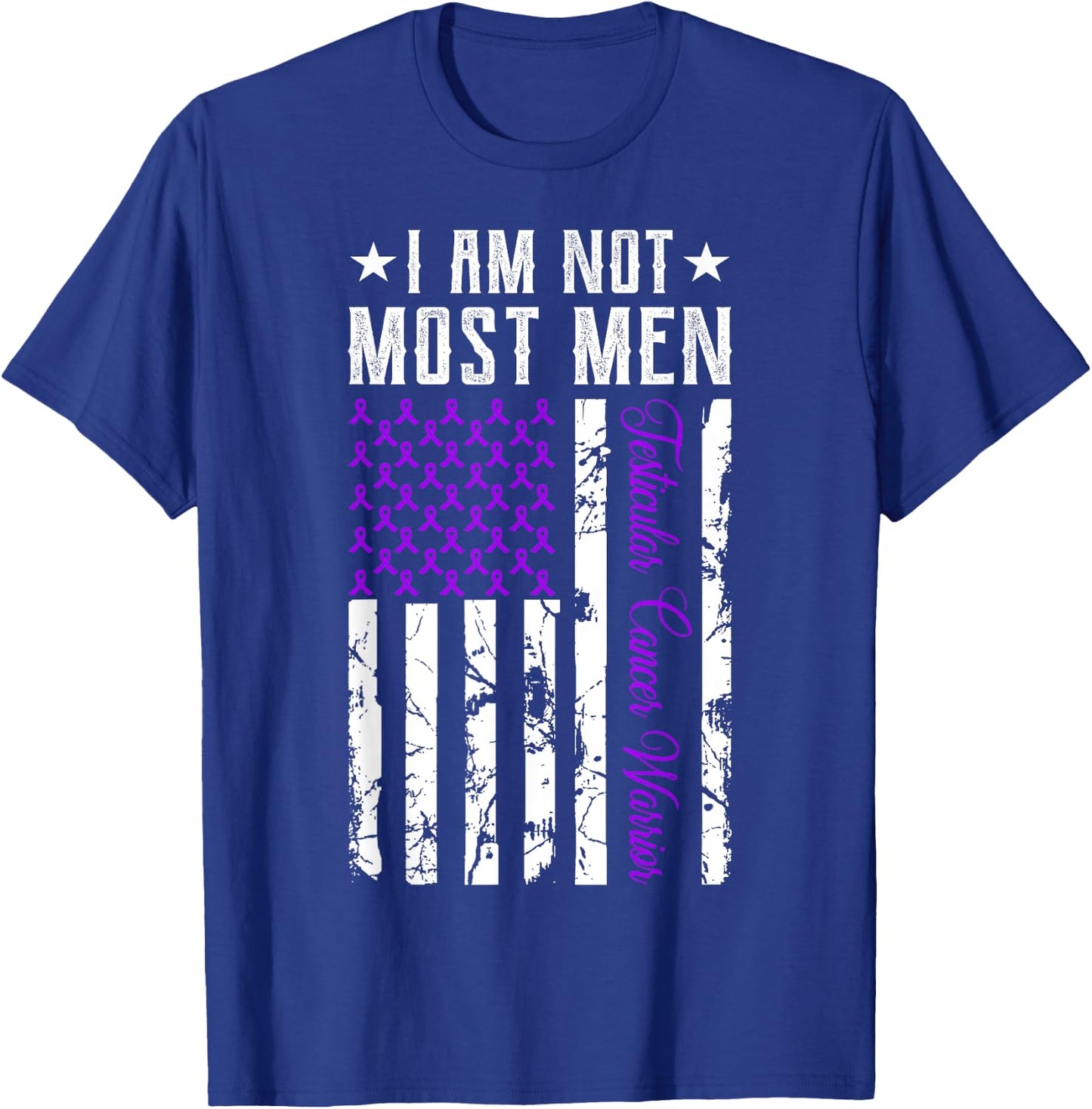 Testicular Cancer Shirt Gifts Awareness Ribbon Survivor T-Shirt - T-Shirt | Royal