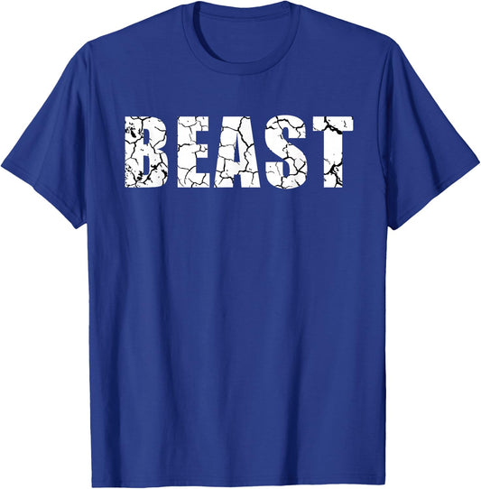 Beast Workout Gym Sport Mode Trendy Cool Looking T-Shirt - T-Shirt | Royal
