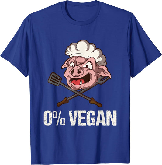 Funny Anti Vegan Anti Vegetarian Gift T-Shirt - T-Shirt | Royal