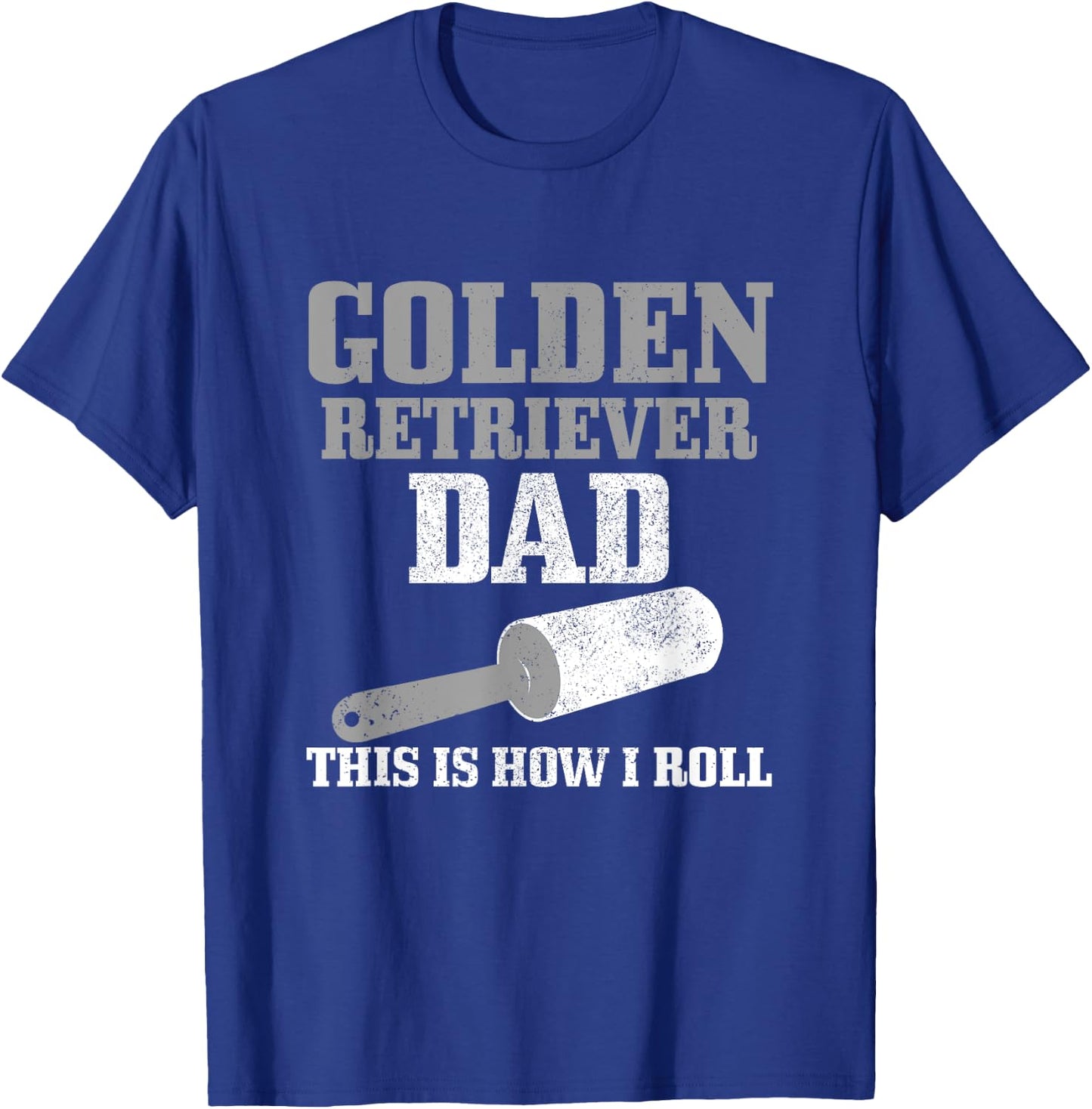 Golden Retriever Dad Dog Hair Funny Golden Retriever T-Shirt - T-Shirt | Royal
