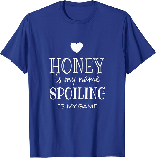 Honey is My Name Funny Gifts for Grandma T-Shirt - T-Shirt | Royal