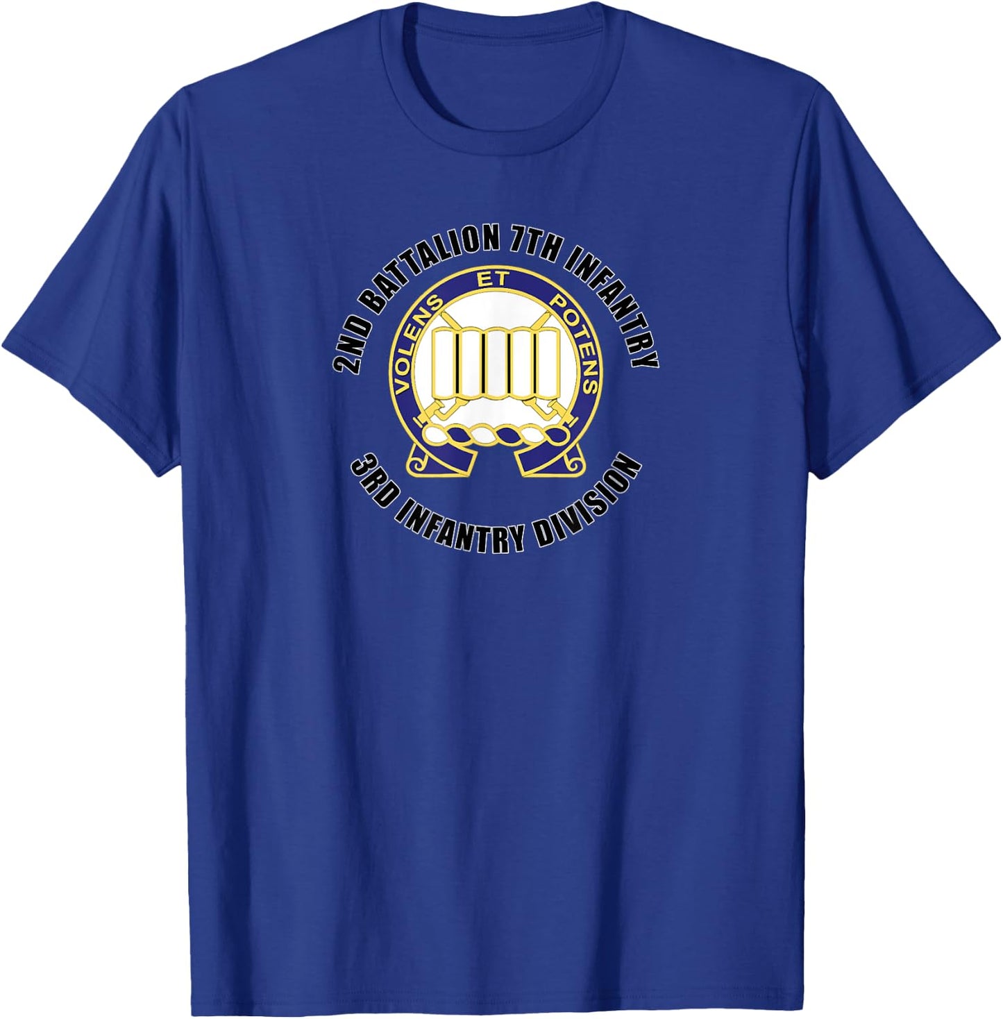 2nd Battalion 7th Infantry 3rd Infantry Division Gift T-Shirt - T-Shirt | Royal
