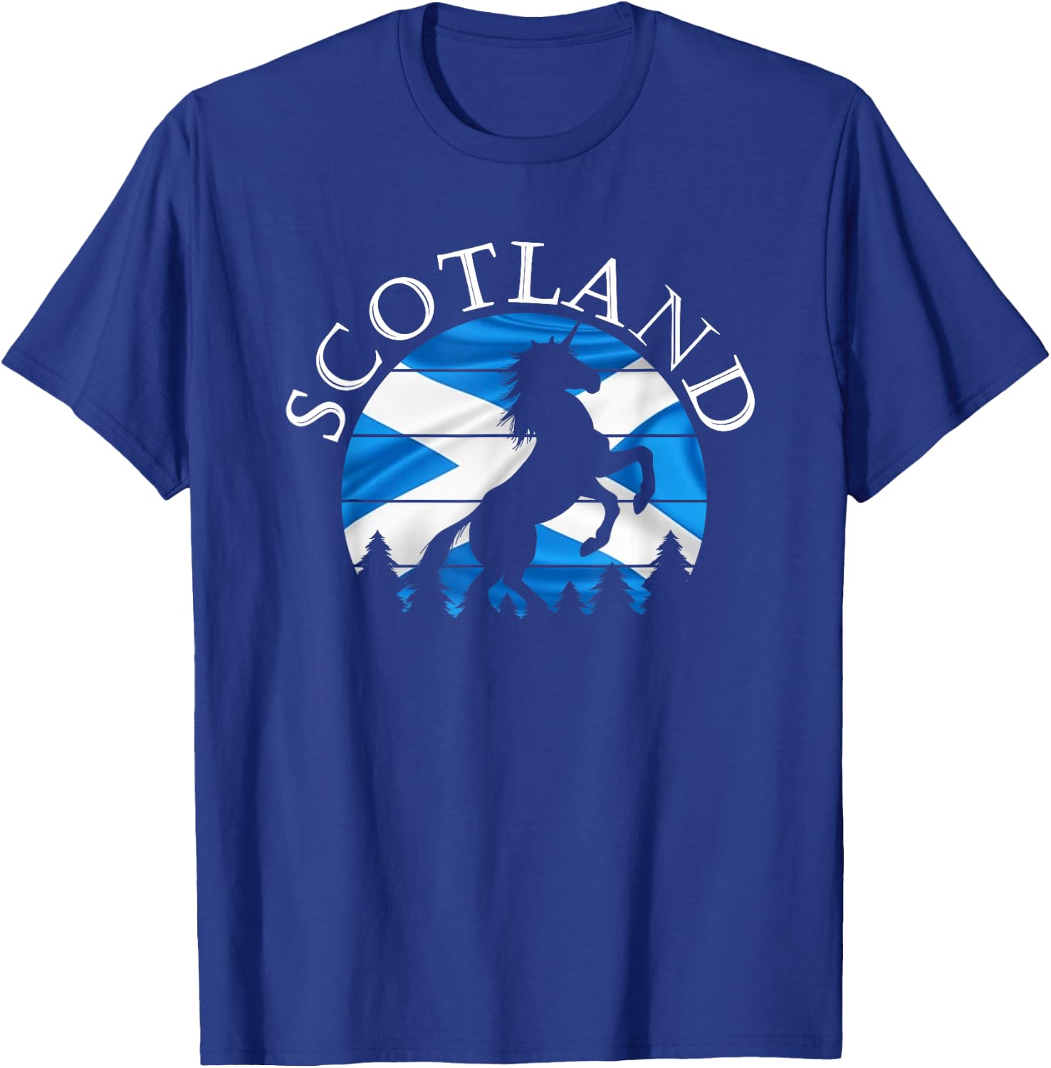 Scottish Pride Scotland Unicorn Scotland Flag Saltire T-Shirt - T-Shirt | Royal