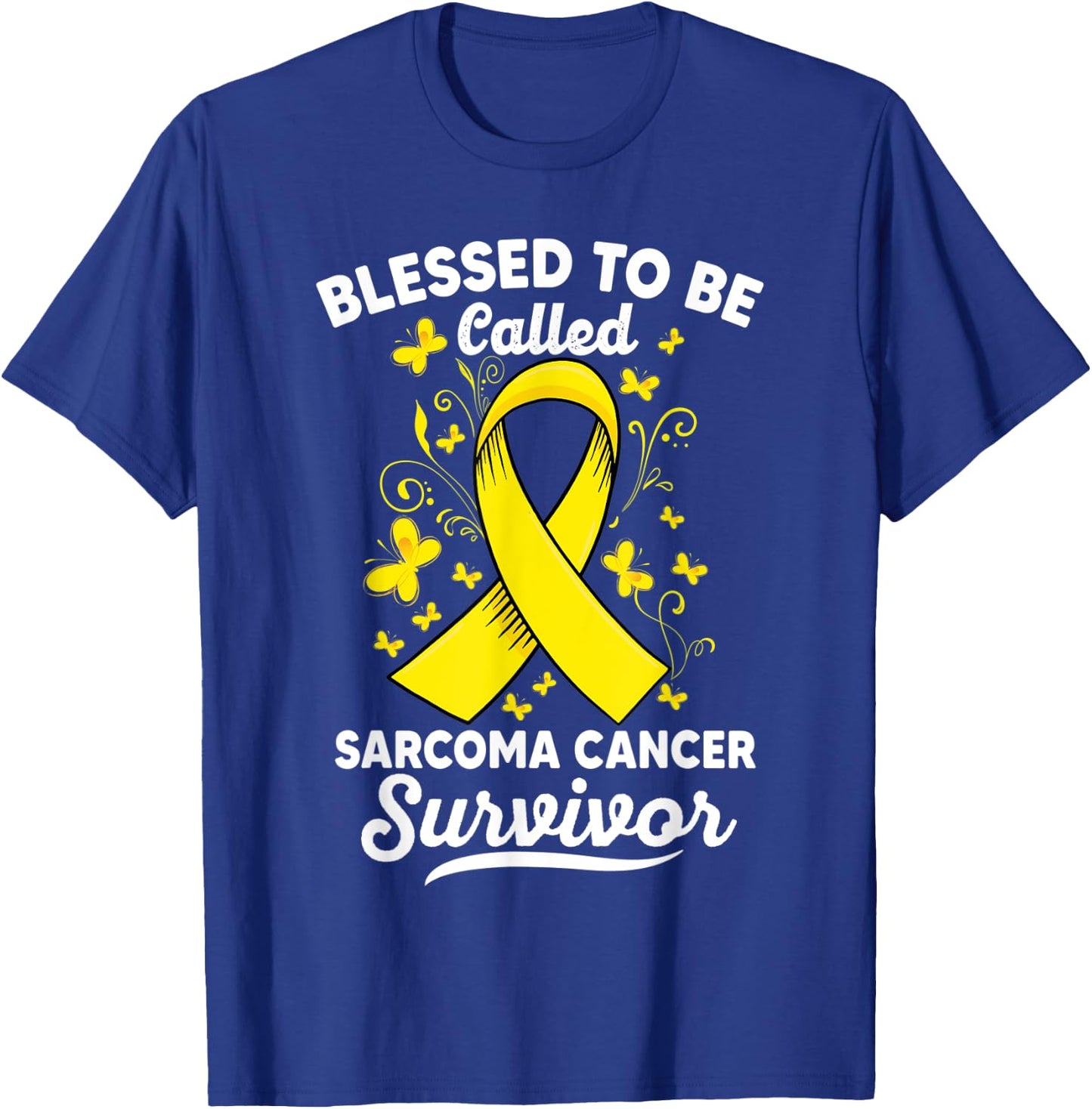 Blessed to be called survivor Sarcoma Cancer Awareness T-Shirt - T-Shirt | Royal