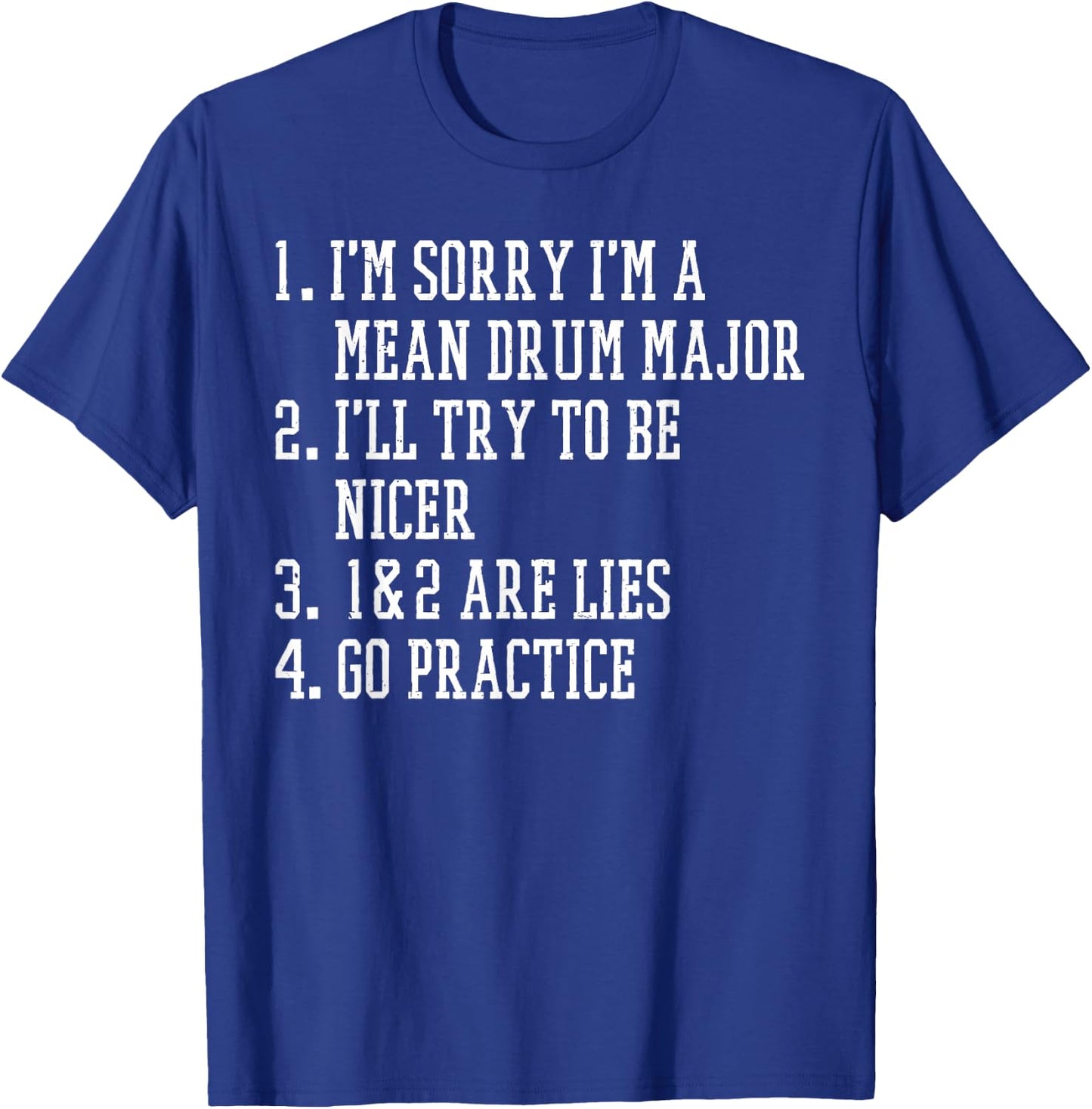 Drum Major Costume Drum Major Uniform Drum Major Baton T-Shirt - T-Shirt | Royal