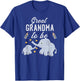 Great Grandma To Be Elephant Baby Shower Great Grandma T-Shirt - T-Shirt | Royal