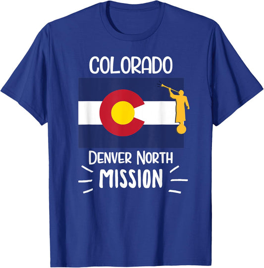 Colorado Denver North Mormon LDS Mission Missionary Gift T-Shirt - T-Shirt | Royal