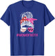 Mom Of Both Messy Bun Dancer & Baseball Player Mom T-Shirt - T-Shirt | Royal