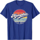 Retro Memphis TN Home City 70s Style Sunset Gift T-Shirt - T-Shirt | Royal