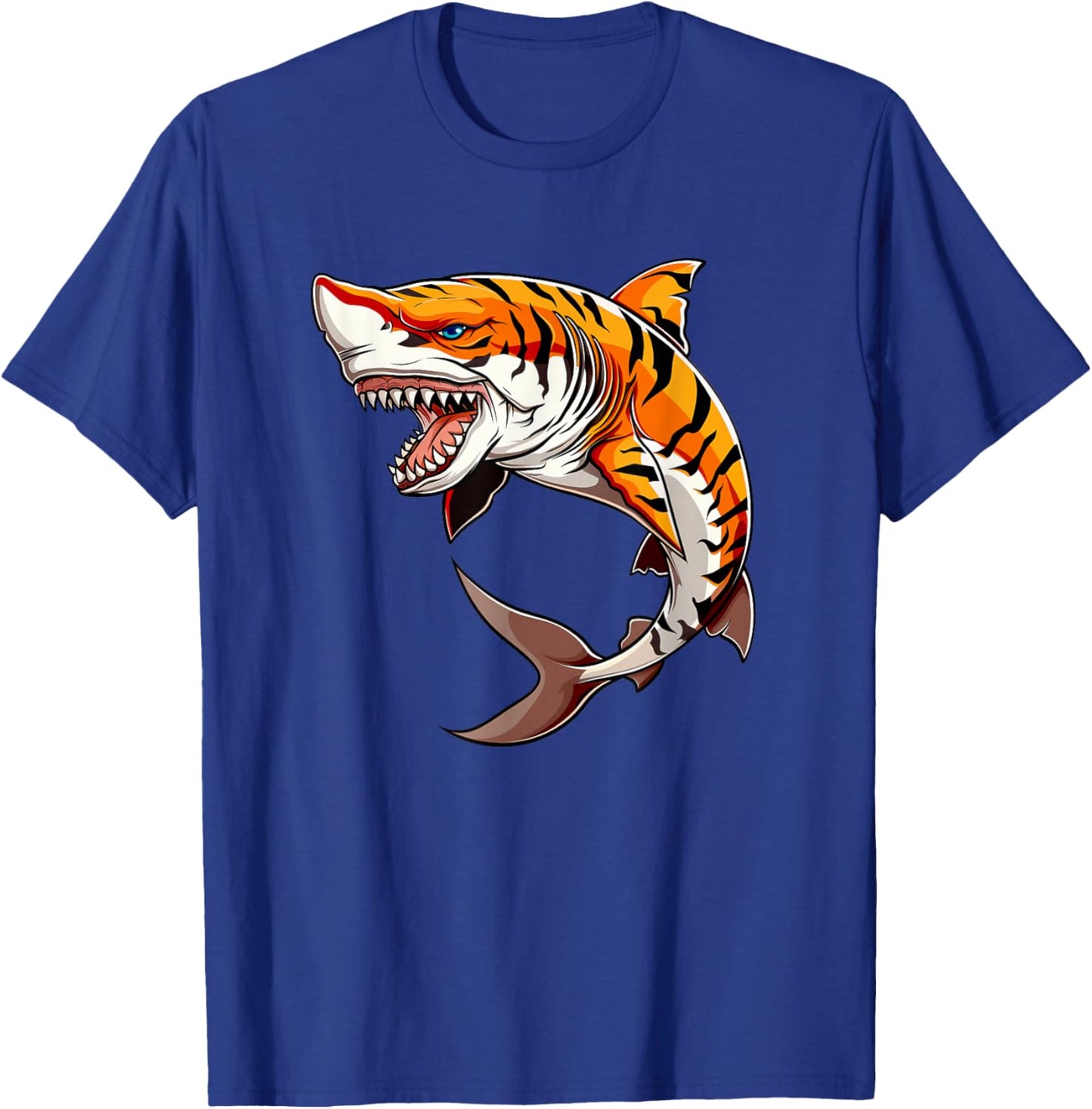 TigerShark - Shark Tiger - Shark Made Out Of Tiger T-Shirt - T-Shirt | Royal