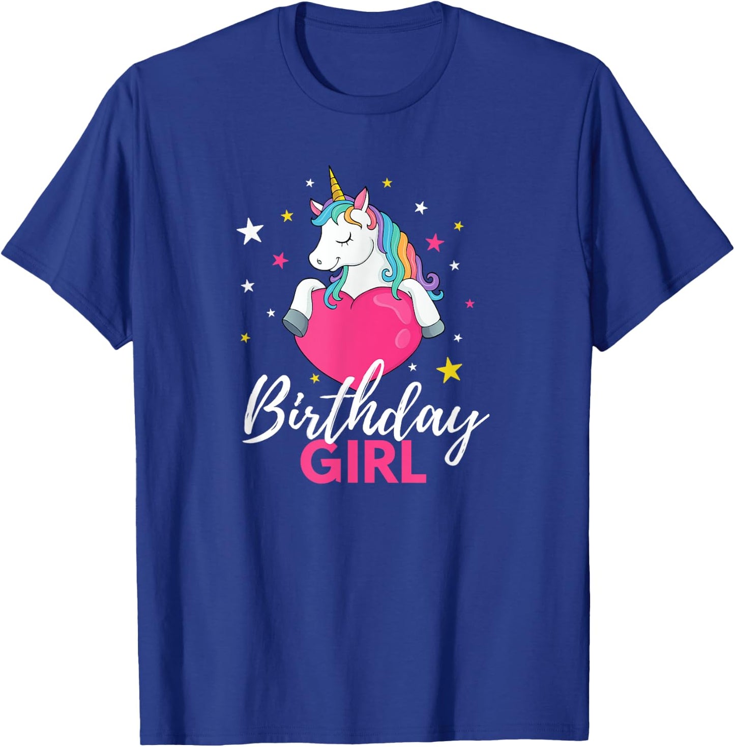 Birthday Girl Unicorn T-Shirt - T-Shirt | Royal
