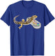 Leopard Gecko Playing Video Game Lizard & Reptiles Gamers Small T-Shirt - T-Shirt | Royal