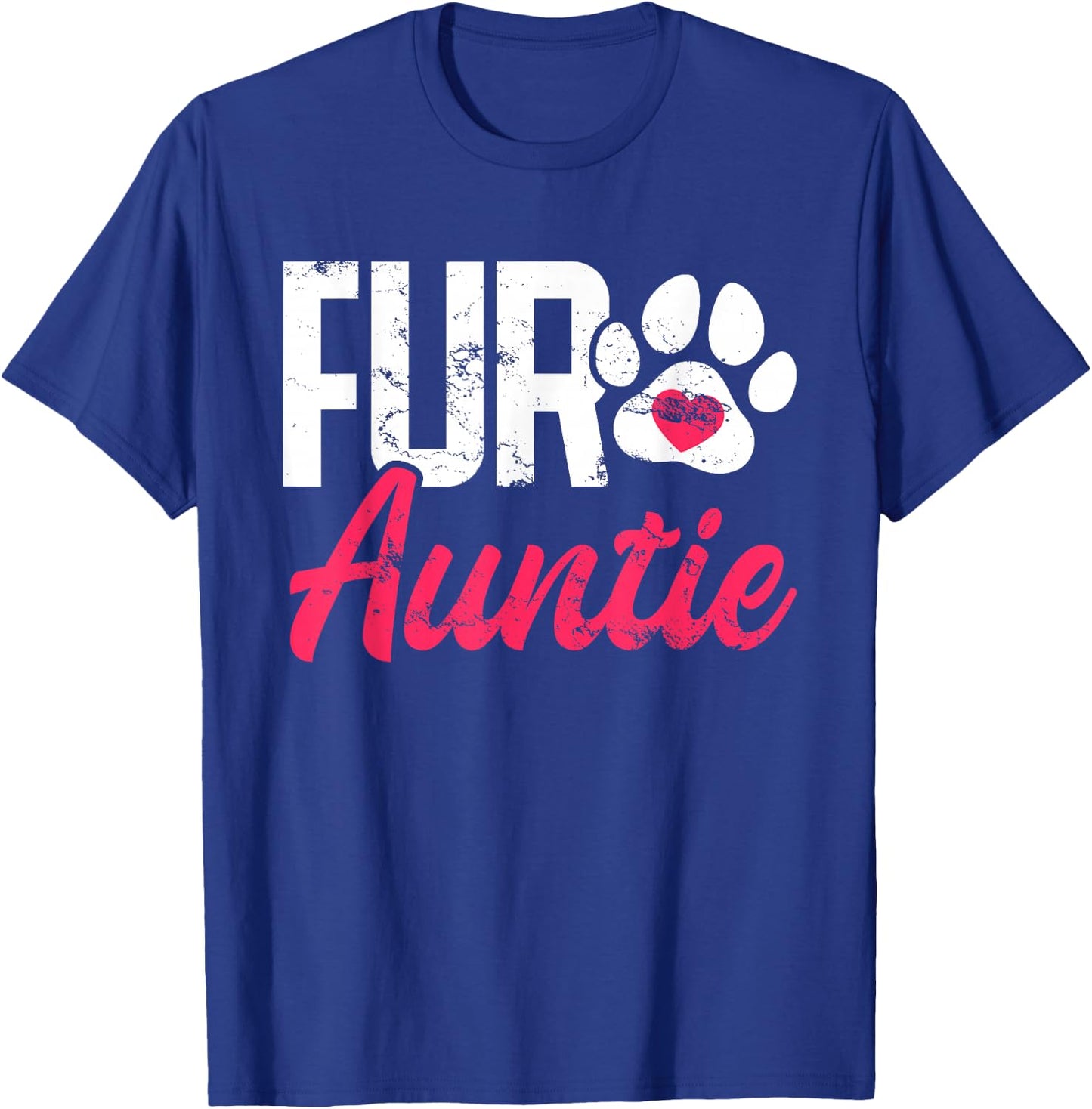Fur Auntie Breed Paws Dogs Paw Print Puppy Pup Top Dog Breed Women T-Shirt - T-Shirt | Royal
