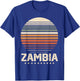 Zambia Vintage Retro I Love Zambia T-Shirt - T-Shirt | Royal