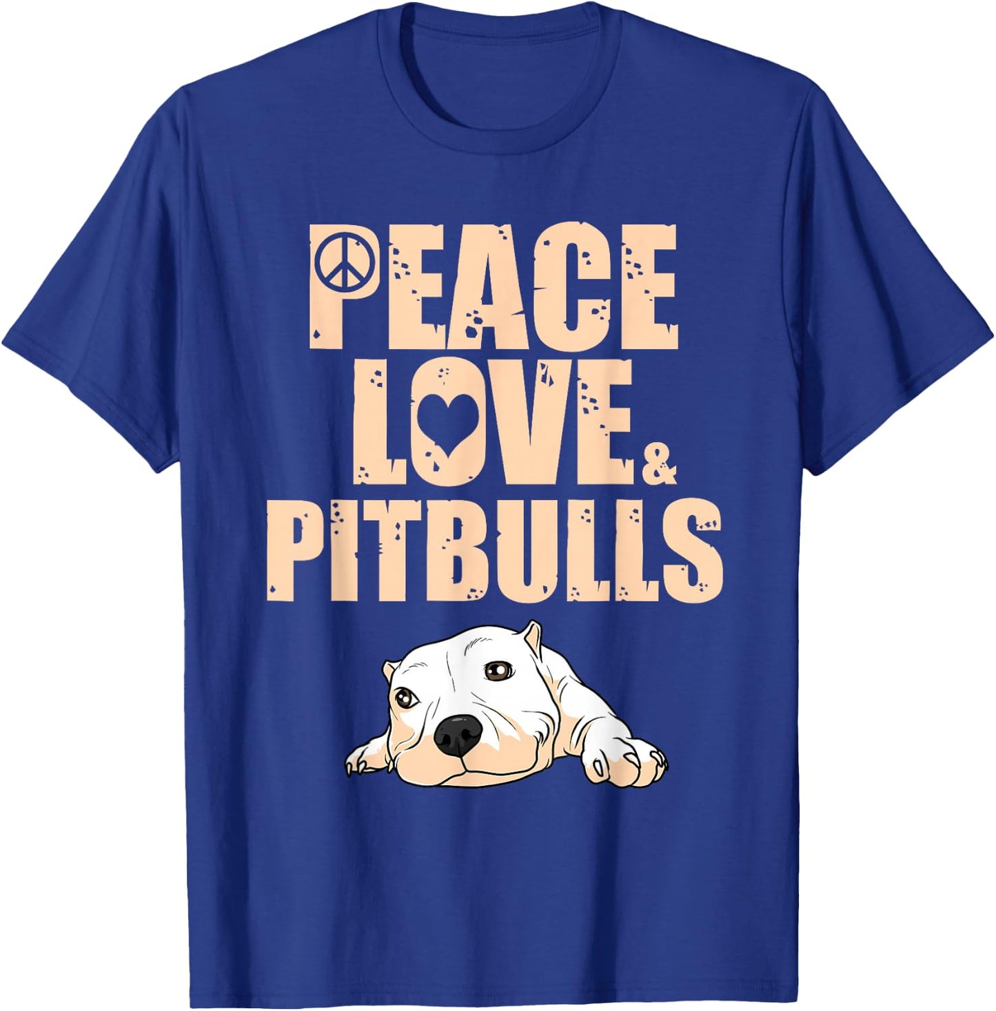 Funny Pitbull Rescue Adoption Men Women Boys Girls Gift T-Shirt - T-Shirt | Royal