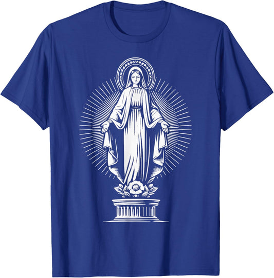 Our Lady of the Pillar Powerful Symbol Saint Mary Mother T-Shirt - T-Shirt | Royal