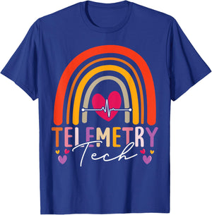 Telemetry Tech Appreciation Rainbow T-Shirt - T-Shirt | Royal