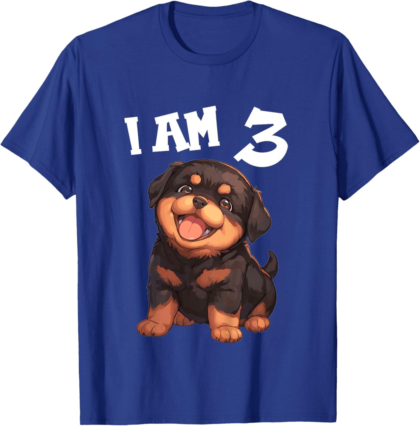 Kids 3 Years old 3th birthday Rottweilers Rottweiler T-Shirt - T-Shirt | Royal