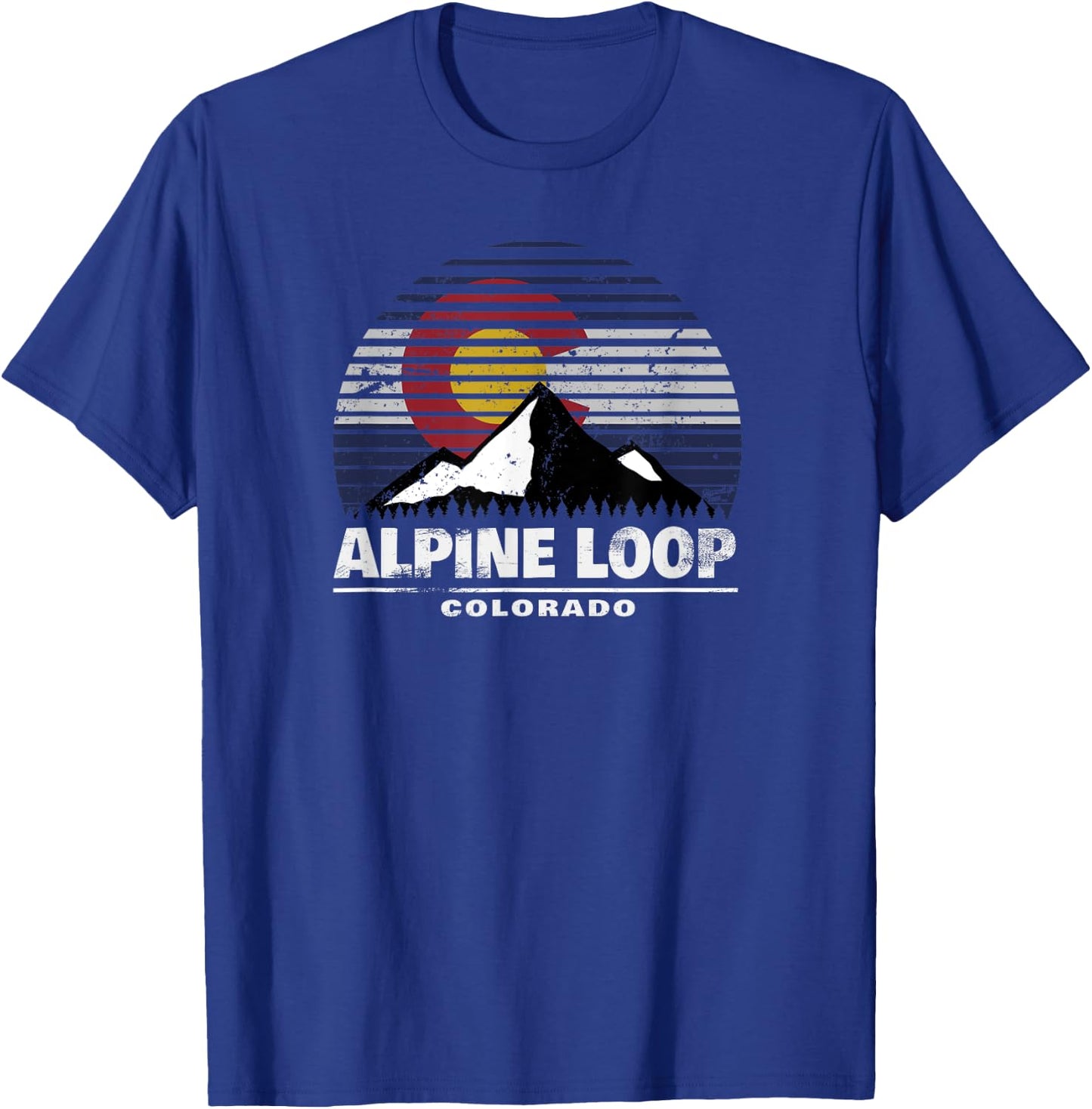Alpine Loop of Colorado - Rocky Mountain Off Road 4x4 T-Shirt - T-Shirt | Royal