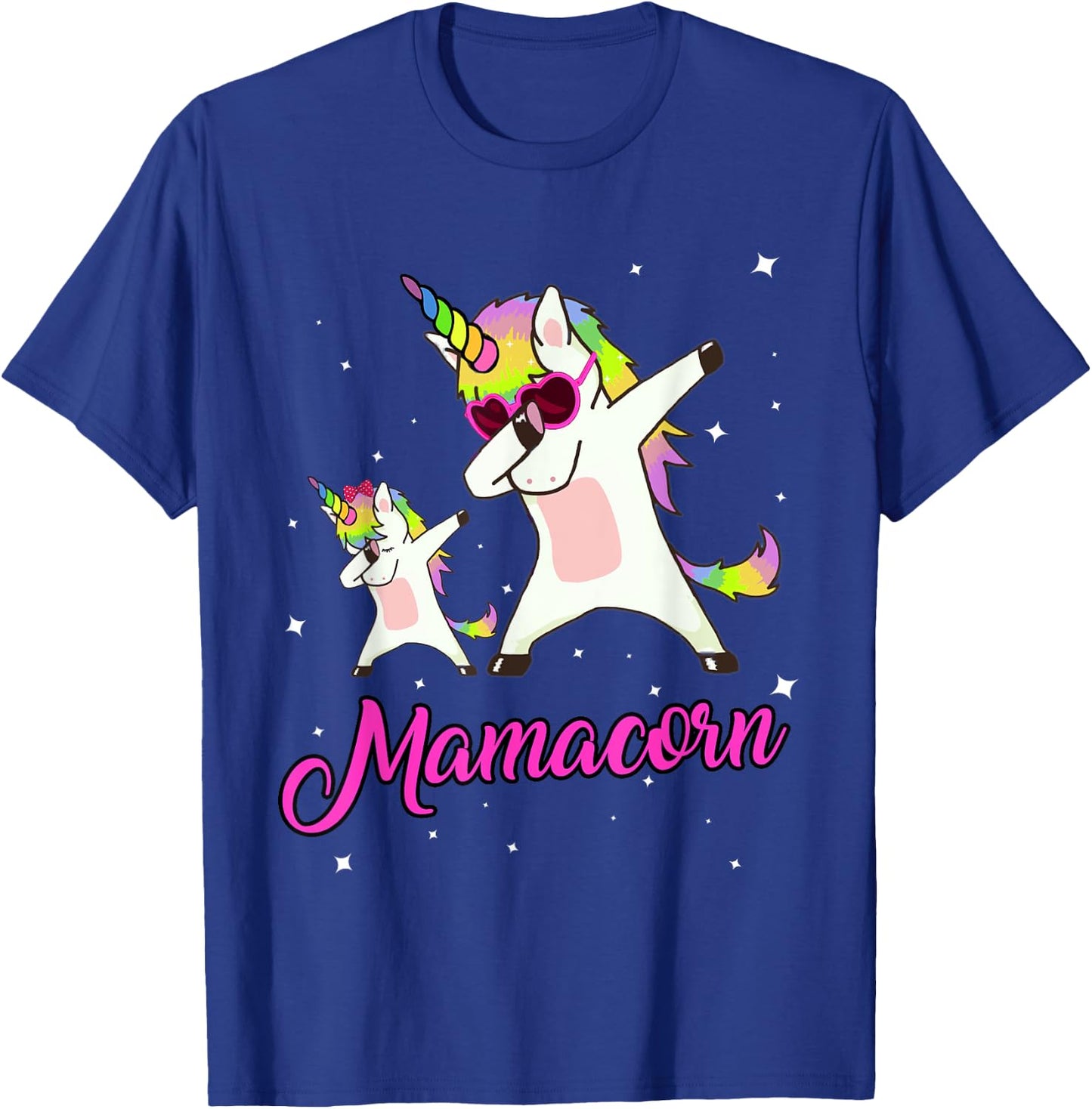 Mamacorn Unicorn Mom Mother's Day Mommy of the Unicorn Girl T-Shirt - T-Shirt | Royal
