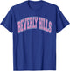 Beverly Hills Arched Pink Text T-Shirt - T-Shirt | Royal