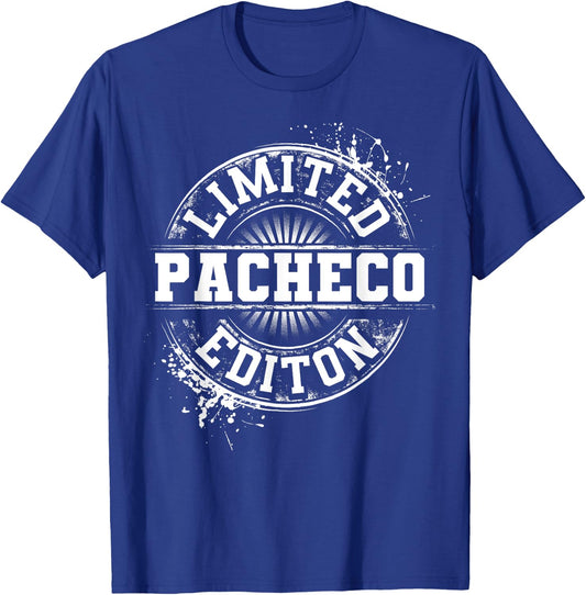 PACHECO Funny Surname Family Tree Birthday Reunion Gift T-Shirt - T-Shirt | Royal