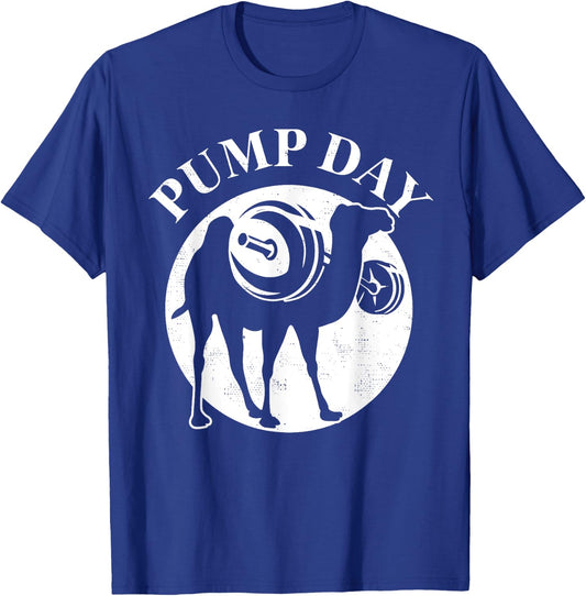 Workout Pump Day Camel Gift design For Weight Lifters T-Shirt - T-Shirt | Royal