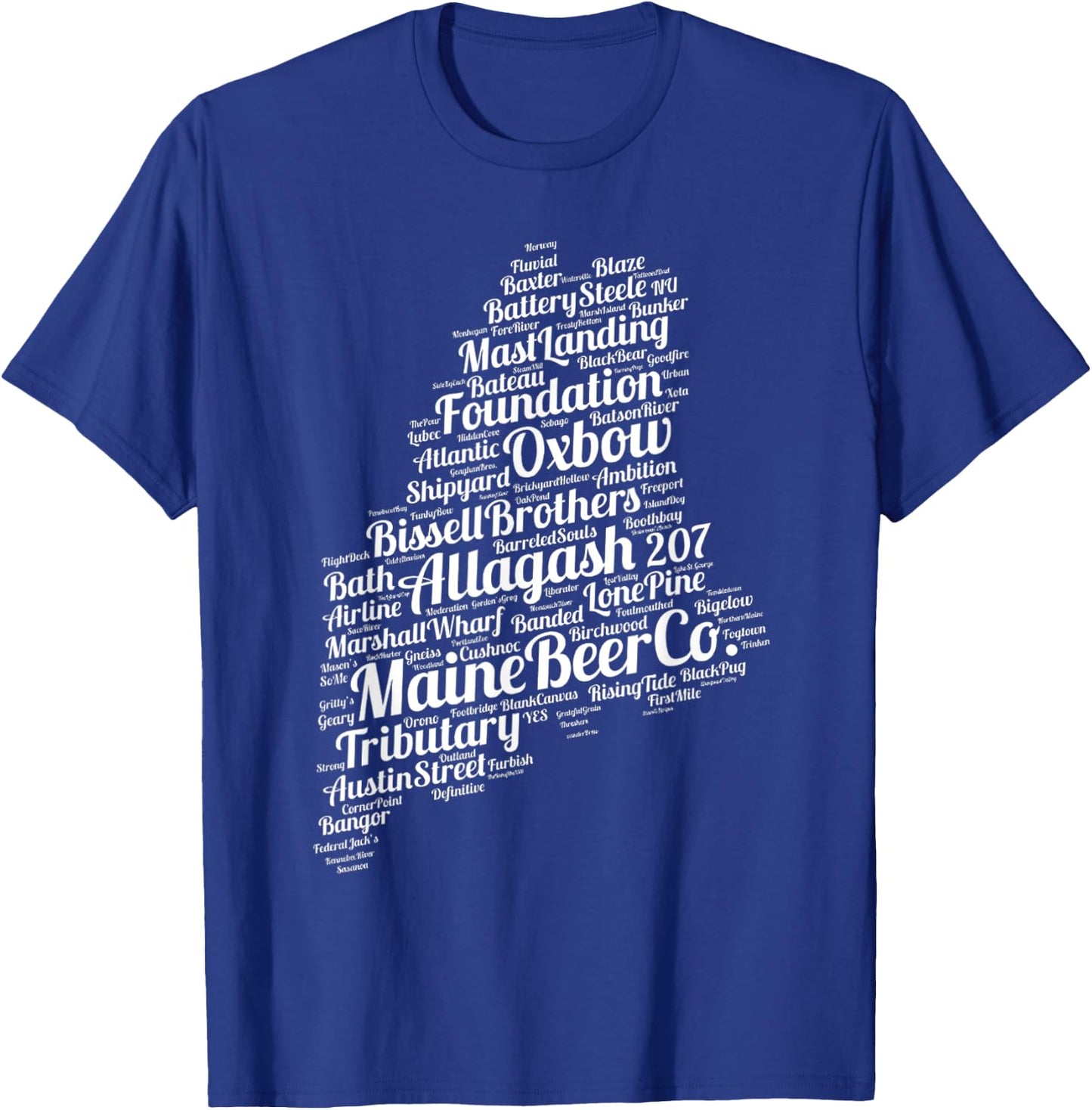 Maine Breweries T-Shirt - T-Shirt | Royal