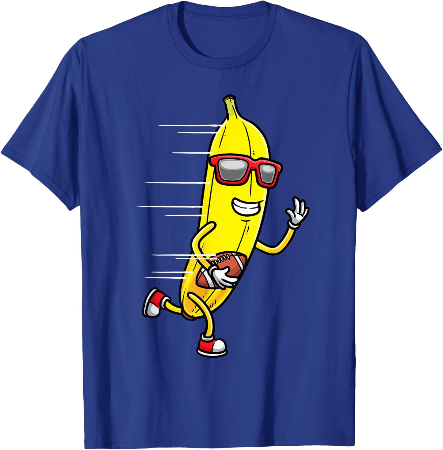 Banana Playing Football Fruit Football Player T-Shirt - T-Shirt | Royal