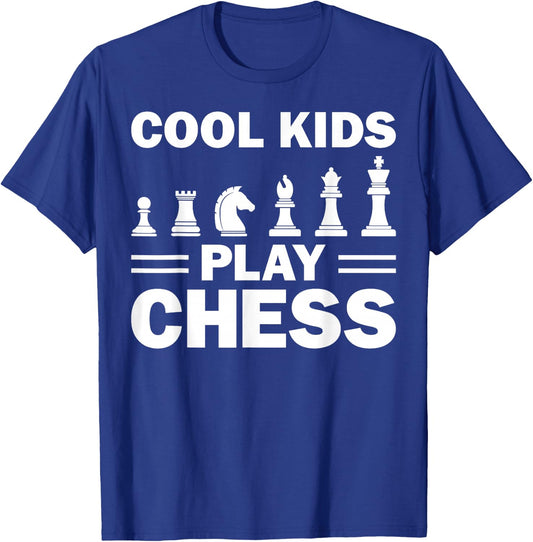 Funny Chess Gift Boys Girls Kids Chess Player Men Women T-Shirt - T-Shirt | Royal