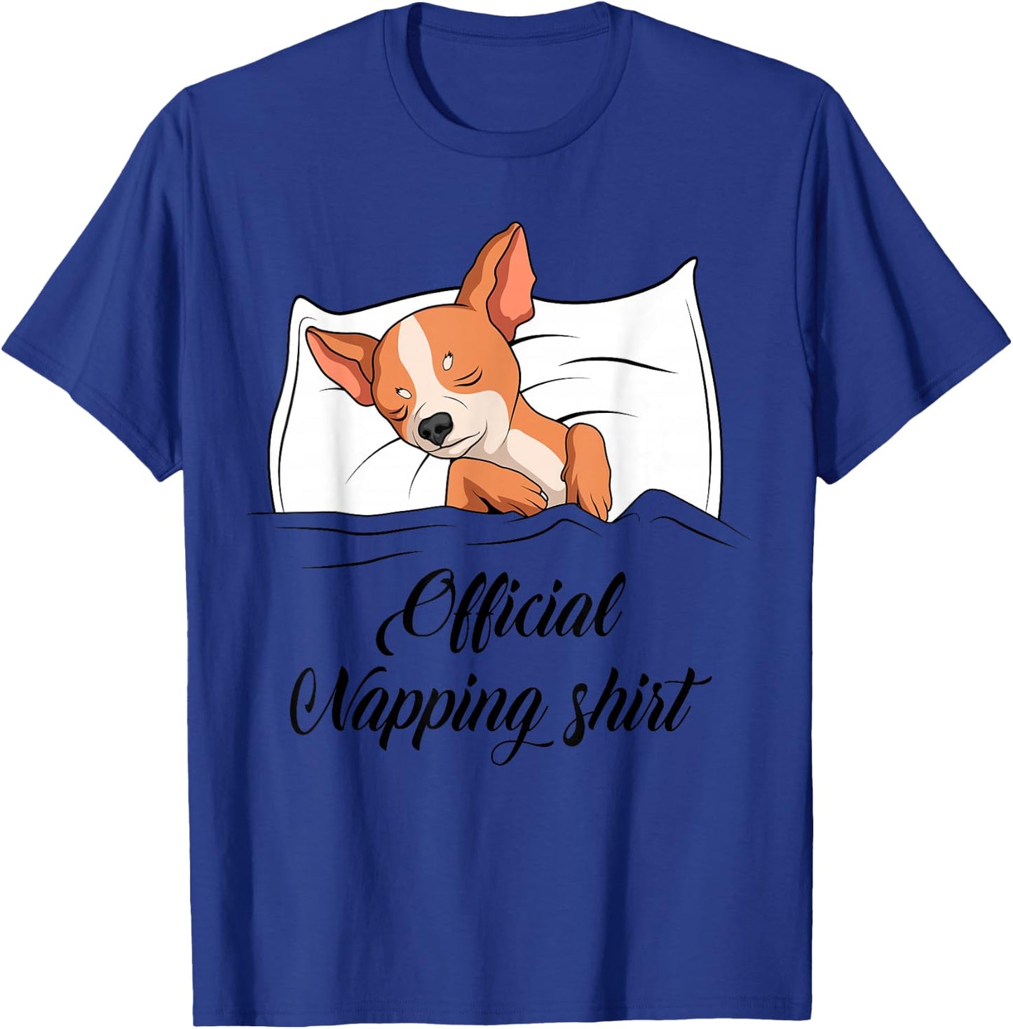 Sleeping Chihuahua Pyjamas Dog Lover Gift Official Napping T-Shirt - T-Shirt | Royal