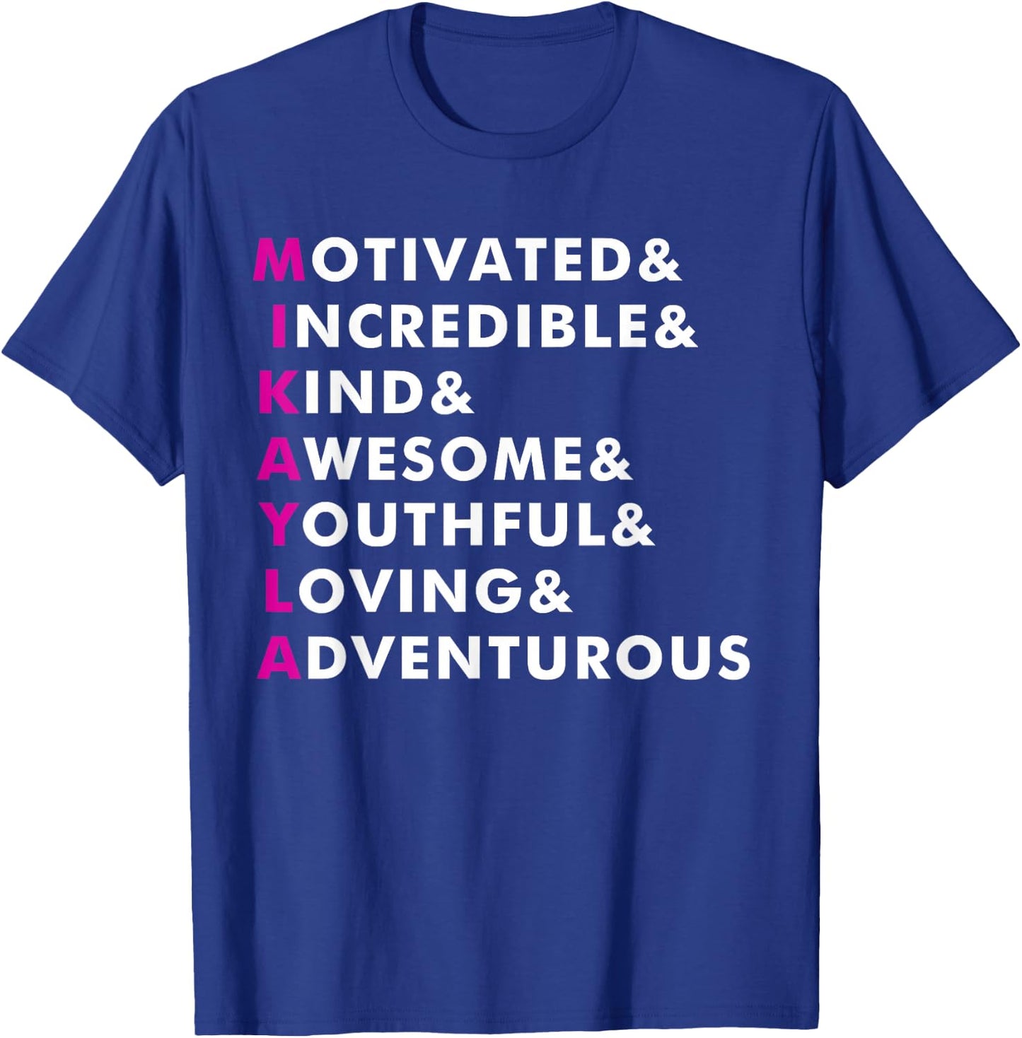 Mikayla Name Shirt Personalized Gift T-Shirt - T-Shirt | Royal
